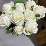 New Elsa 9 head Cream Rose bunch