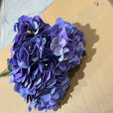 New Artificial Flower Blue Hydrangea Bunch 5 head