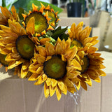 Sunflower ARTIFICIAL FLOWER HEAD WEDDING DECOR SUN FLOWER