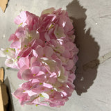New Artificial Flower Light Pink Hydrangea Bunch 5 head