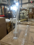 New Square 4cm*6cm Glass clear CANDLEHOLDER  candle holder(medium) 2.4"H ice cube