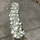 White baby’s breath Table Runner Artificial Flower Arrangement