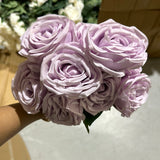 Lilac Rose Bunch 9 head GEM