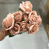 Mauve Rose Bunch 10 head
