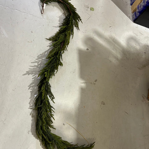 New  96” Real Touch Norfolk Pine Garland For Christmas decor(VD-FG96)