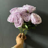 Lilac Rose Bunch 9 head GEM
