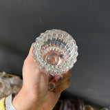 New 3" CANDLEHOLDER GLASS VASE candle holder for taper candles 2 use votive and taper