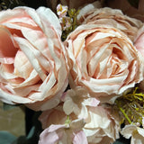 Yummy Close Head Roses Artificial Flower (blush pink)