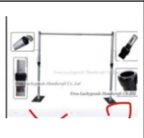 new 10 feet Pipe and (no) Drape (2 uprights and 1 crossbar) heavy duty Backdrop Stand. ZJ210608-4