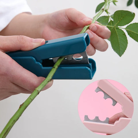 Floral clipper for dethroning