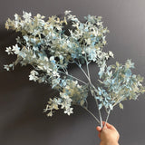 Lucky 🍀 flower Spray grey color wedding dusty blue greenery filler
