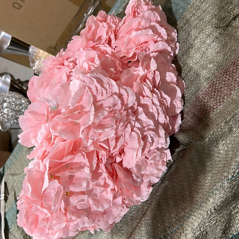 Jumbo Artificial Flower Pink Hydrangea Bunch