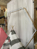 2.25 meter/7.42 feet Hexagon double Bar Backdrop Stand Stand Arch