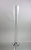 DIY Wedding 24" Clear Pilsner/Cone/Trumpet Vase- XD551-60 - Richview Glass Wedding Supplies
