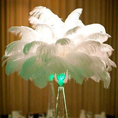 20 White Ostrich Feather Centerpieces -  Canada