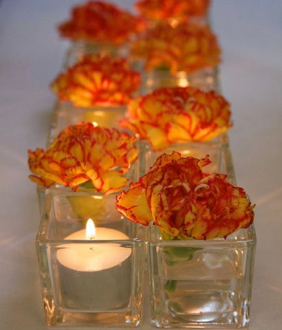 3" Cube Vase Clear Glass wedding centerpiece - Richview Glass Wedding Supplies