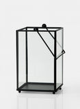 Lantern  4.5''D X 7.5''H (BLACK) XD2019-1 - Richview Glass Wedding Supplies