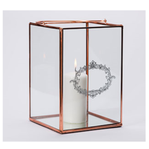 Lantern 4.5''D X 7.5''H (rose gold)