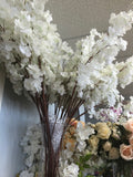 Artificial Cherry Blossom Sakura Cream wedding decoration silk fake flower - Richview Glass Wedding Supplies