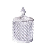 Crystal Small candy jar Bud vase 5.9”H candleholder