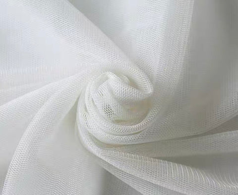 Cream tulle fabric 6 meter