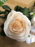 Blush Large champagne Artificial Diamond Rose Bunch 10 head