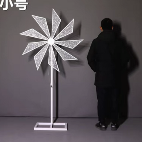 Small White Wind Mill Stand 1.5 meter