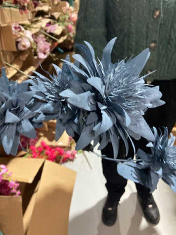 Single Stem Dark Blue Lotus