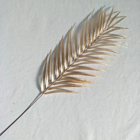Gold Phoenix palm green LEAF FOR WEDDING ARTIFICIAL FLOWER