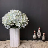 Light blue Hydrangea Bunch 6 head silk fall Color