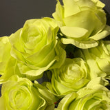 Artificial Green Diamond Rose Bunch 9 head