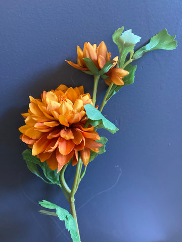 Single stem Dahlia Spray Orange