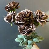 Rose Bunch 9 head Chocolate