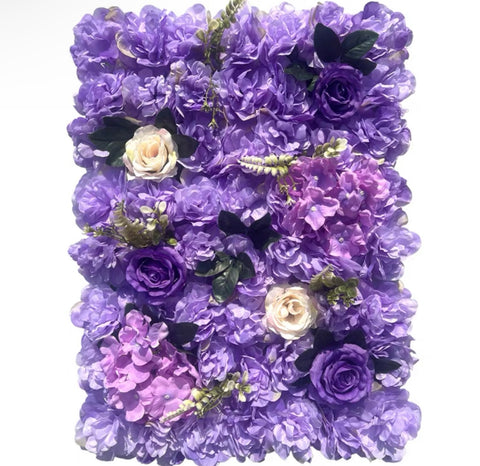 Backdrop Panel Roses Hydrangea Mat Lilac Artificial Flower Wall