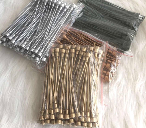 Stem/pick/stick for Preserved Rose - silver