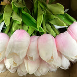 12xReal Touch PU flower Tulip artificial wedding decor Floramatique (Pink)-A85C16D4