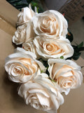 Blush Large champagne Artificial Diamond Rose Bunch 10 head