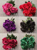 Black Rose Bunch 10 head/bunch - Richview Glass Wedding Supplies