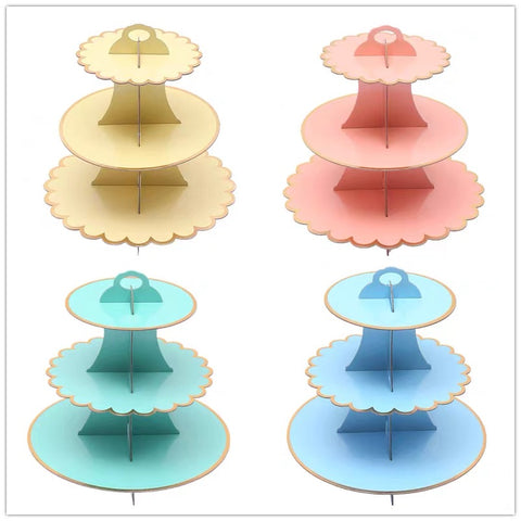 3 Tier Cardboard Cake Stand Sweet Table Display