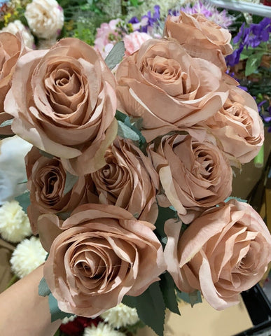 Mauve Rose Bunch 10 head