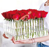 25 Hole Acrylic box centerpiece For Flowers - Richview Glass Wedding Supplies