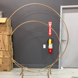 Gold metal backdrop Stand Single hoop Round 2 meter/6.5 feet