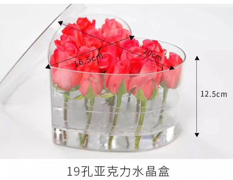 Heart shaped Acrylic box (S)