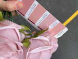 Peach skin dusty pink mauve Artificial Diamond Rose Bunch 10 head