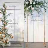 Gold Metal Backdrop/sign Stand rectangular 1.8mx0.8m