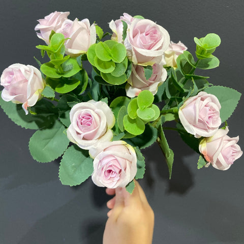 Mini rose bunch Lilac Artificial Flower