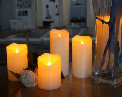 LED Electric Flameless Candles 3”x4”H Diameter