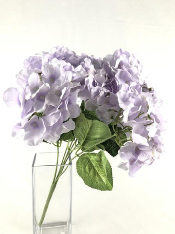 NEW Artificial Flower Lilac Hydrangea Bunch 7 head silk