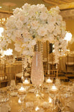30“ Tall Vase wedding centrepiece -MV493 - Richview Glass Wedding Supplies