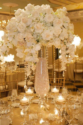 30“ Tall Vase wedding centrepiece -MV493 - Richview Glass Wedding Supplies